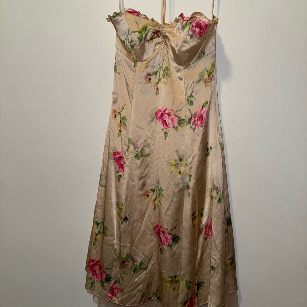Betsey Johnson Cream Floral Dress